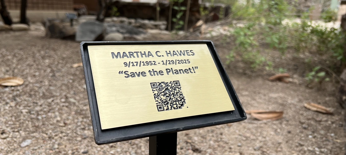 Martha Hawes Plaque