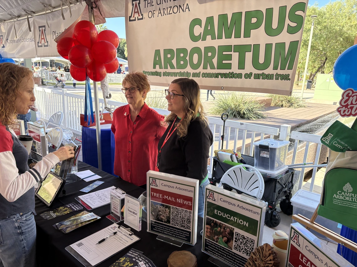 Brenda Taylor and Cassandra Avila Interact at Homecoming Booth 2025